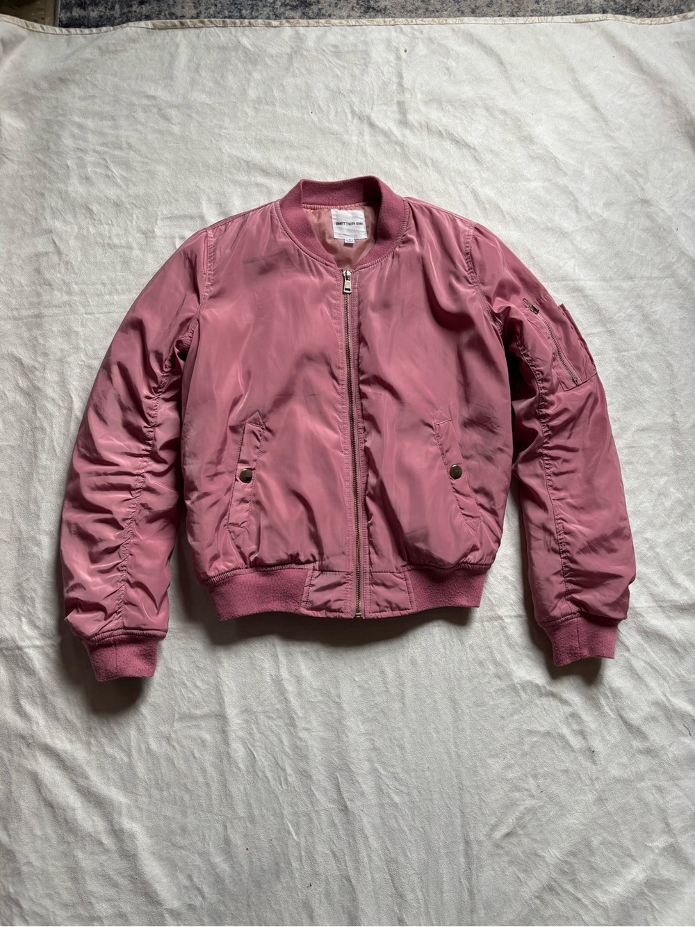 Better Be Mauve Pink Bomber Jacket